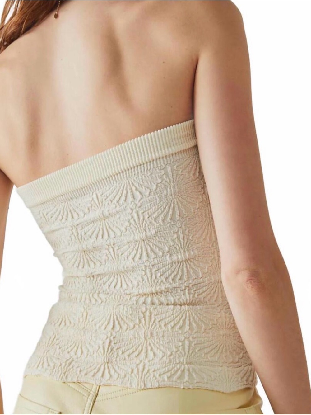 Love Letter Jacquard Tube Top